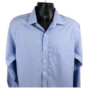 Brooks Brothers Mens 16.5 Stripe Dress Shirt Long Sleeve Button  Classic Fit